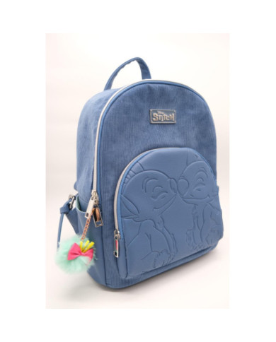 STITCH & ANGEL - Blue Corduroy - Sac à dos Fashion Duo - '32x25x14cm'