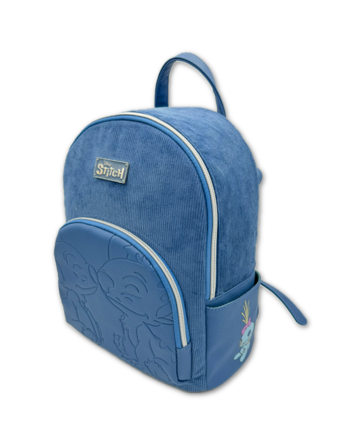 STITCH & ANGEL - Blue Corduroy - Sac à dos Fashion Duo - '32x25x14cm'