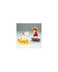 ONE PIECE - Luffy & Going Merry - WCF Log Stories Figurine 8cm