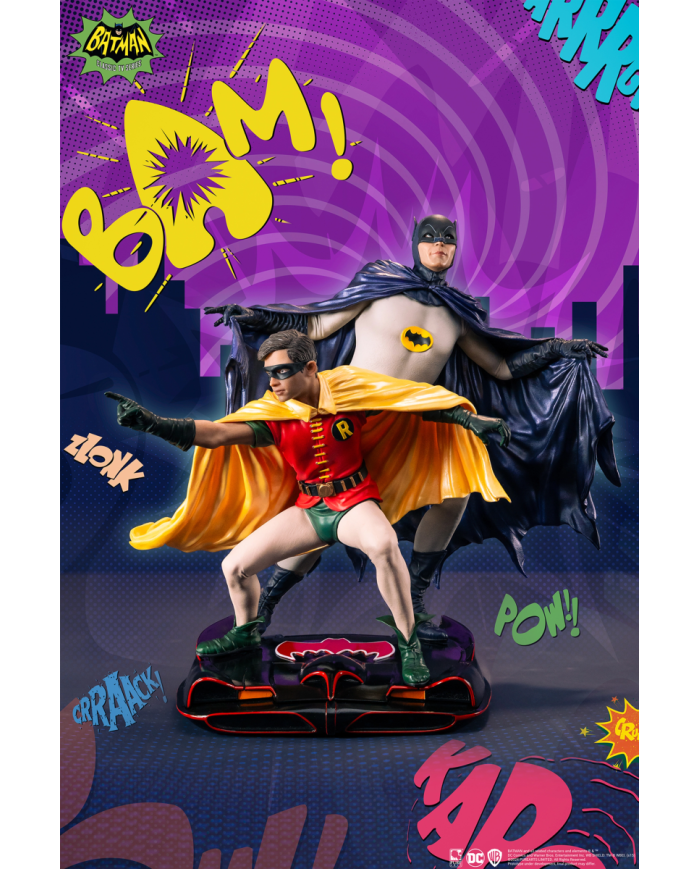 BATMAN - Batman & Robin "1966" - Statuette Diorama 1/8 23cm