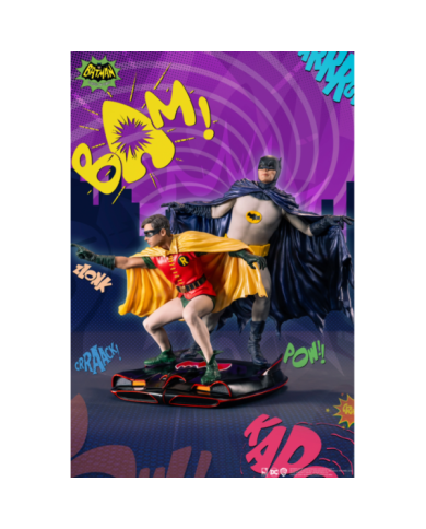 BATMAN - Batman & Robin "1966" - Statuette Diorama 1/8 23cm