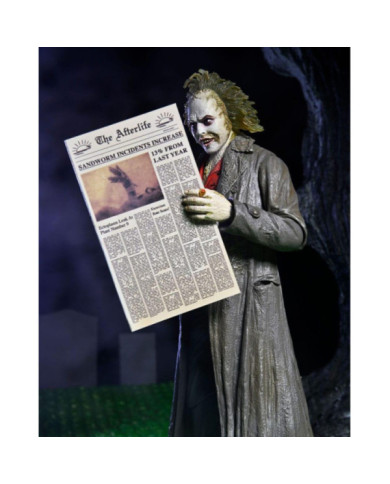 BEETLEJUICE 1998 - Beetljuice "Tour Guide" - Ultimate Figurine 18cm