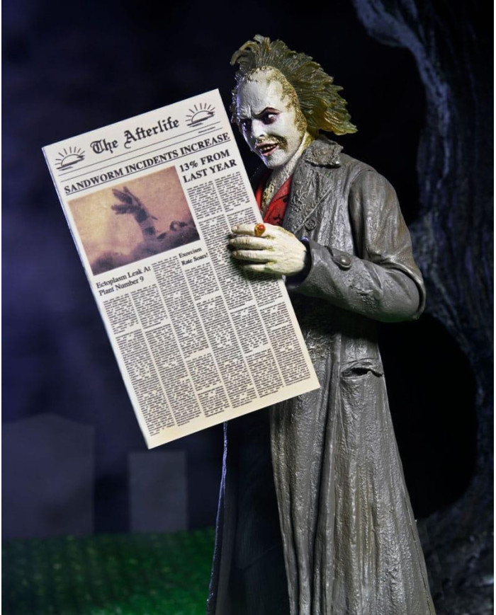 BEETLEJUICE 1998 - Beetljuice "Tour Guide" - Ultimate Figurine 18cm