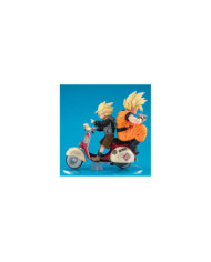 DBZ - Goku & Gohan Motorbike - Statue Desktop Real McCoy diorama 16cm