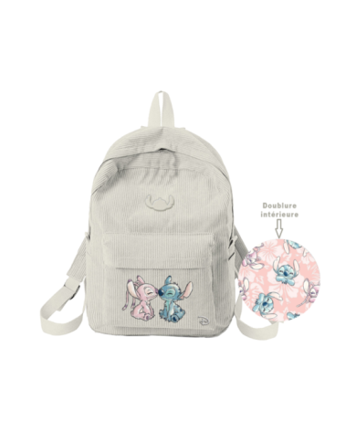 STITCH & ANGEL - Corduroy - Sac à dos '34,5x27x12cm'