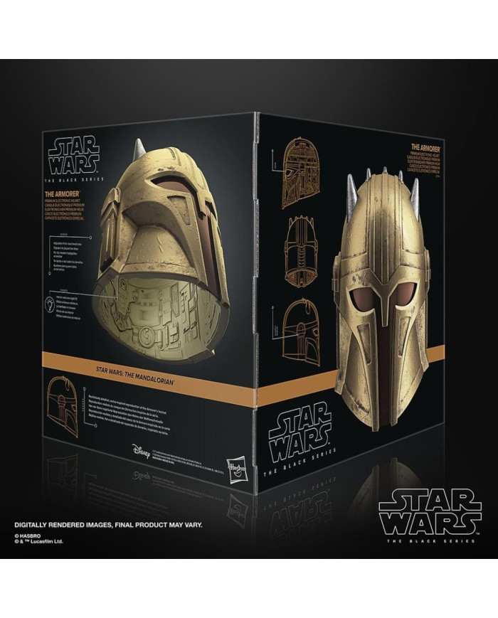 STAR WARS - Mandalorian - Casque éléctronique The Armorer Black Series