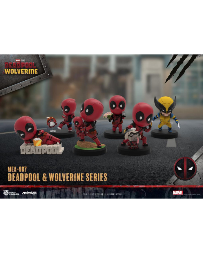DEADPOOL & WOLVERINE - Set 6 Figurine Mini Egg Attack 10cm