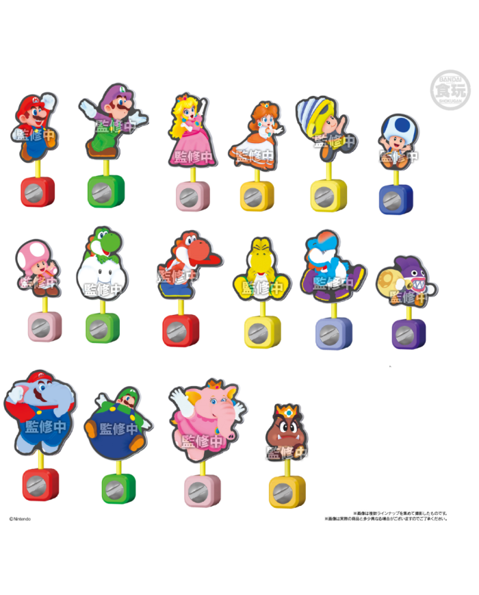 SUPER MARIO BROS. WONDER - Assortiments 16 Panel Clip Stand 8cm
