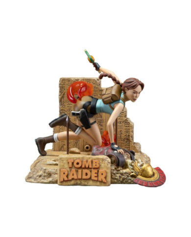 TOMB RAIDER 1996 - Lara Croft "Classic Era" - Statuette 17cm