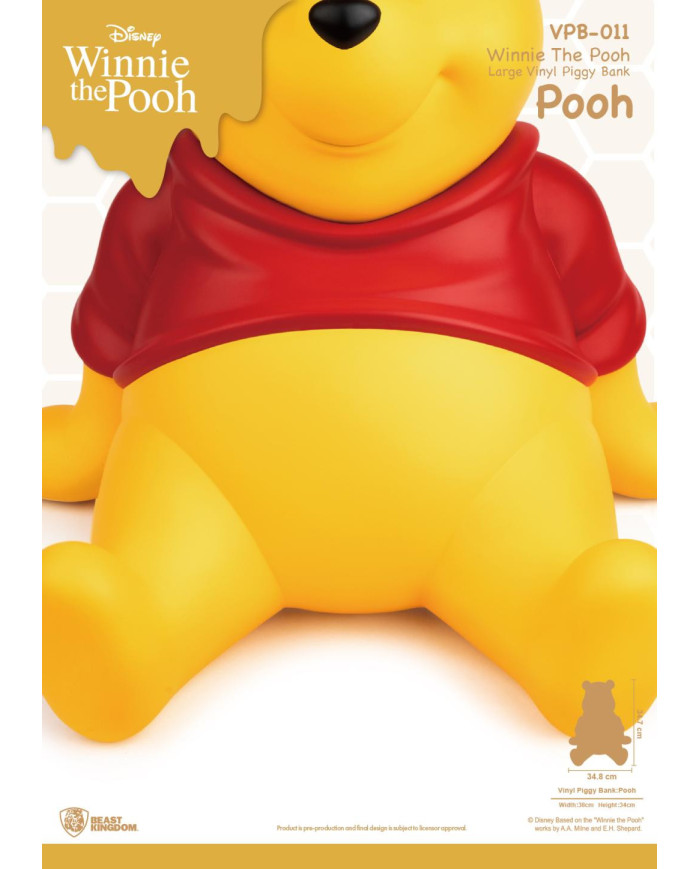 WINNIE L'OURSON - Winnie - Tirelire 34cm