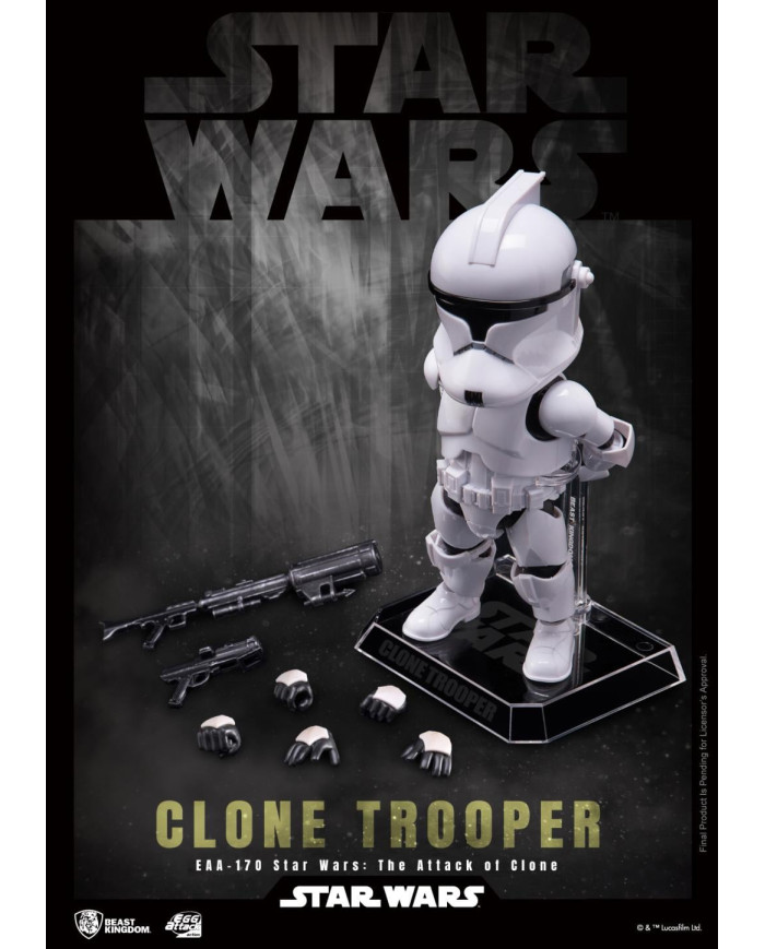 STAR WARS - Soldat Clone - Figurine Egg Attack Action 16.5cm