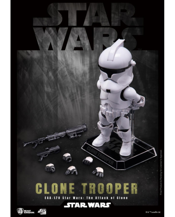 STAR WARS - Soldat Clone - Figurine Egg Attack Action 16.5cm