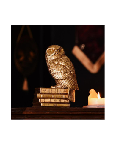 HARRY POTTER - Hedwige - Figurine Doré 20cm