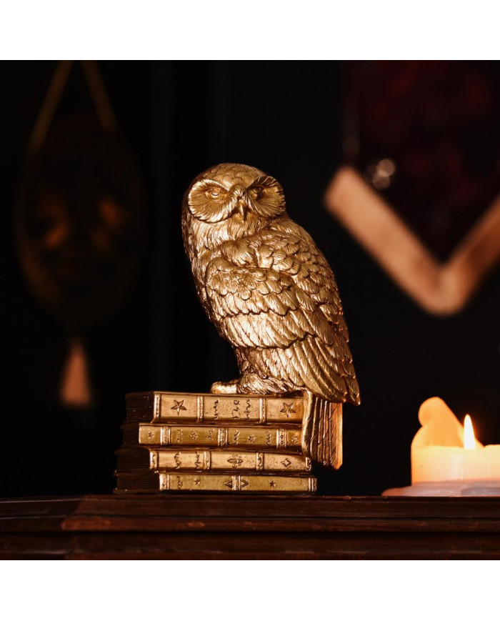 HARRY POTTER - Hedwige - Figurine Doré 20cm