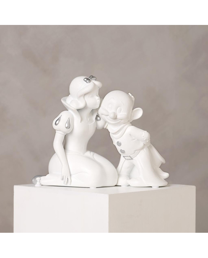 DISNEY - 'White&Silver' - Blanche-Neige & Simplet - Tirelire - 17cm