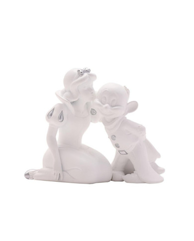 DISNEY - 'White&Silver' - Blanche-Neige & Simplet - Tirelire - 17cm