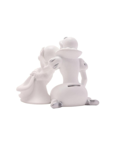 DISNEY - 'White&Silver' - Blanche-Neige & Simplet - Tirelire - 17cm
