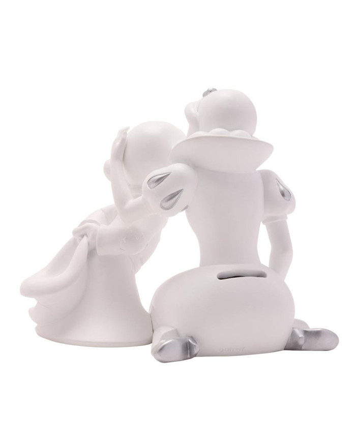 DISNEY - 'White&Silver' - Blanche-Neige & Simplet - Tirelire - 17cm