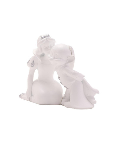 DISNEY - 'White&Silver' - Blanche-Neige & Simplet - Tirelire - 17cm