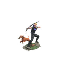 MARVEL - Hawkeye avec Pizza Dog - Statuette Gallery Diorama 23cm