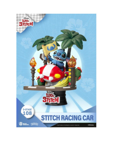 LILO & STITCH - Stitch Racing Car - Diorama D-Stage 14.6cm