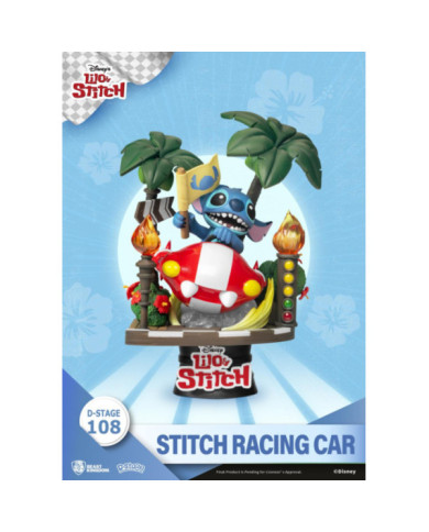 LILO & STITCH - Stitch Racing Car - Diorama D-Stage 14.6cm