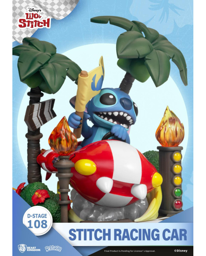 LILO & STITCH - Stitch Racing Car - Diorama D-Stage 14.6cm