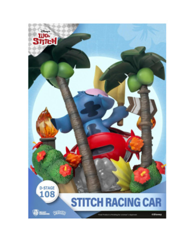 LILO & STITCH - Stitch Racing Car - Diorama D-Stage 14.6cm