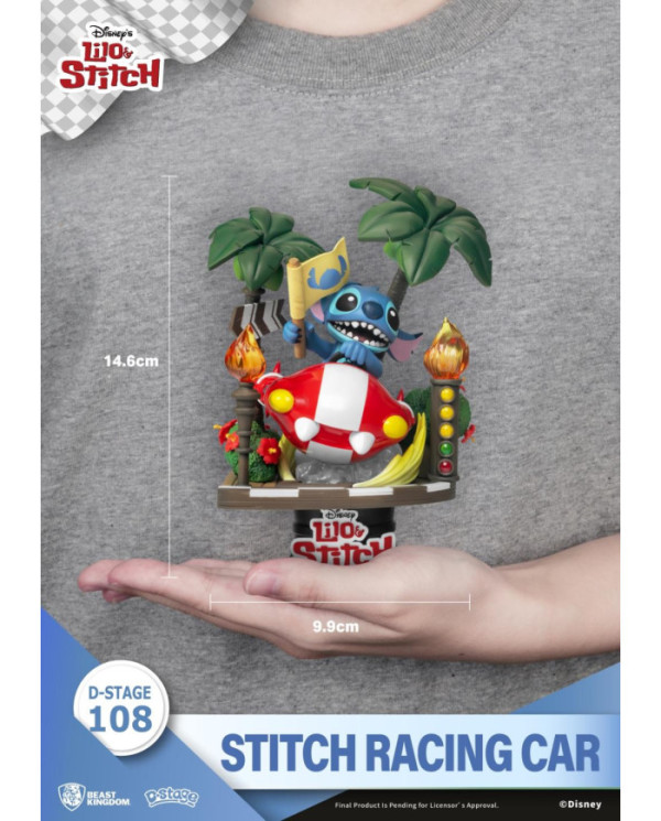 LILO & STITCH - Stitch Racing Car - Diorama D-Stage 14.6cm