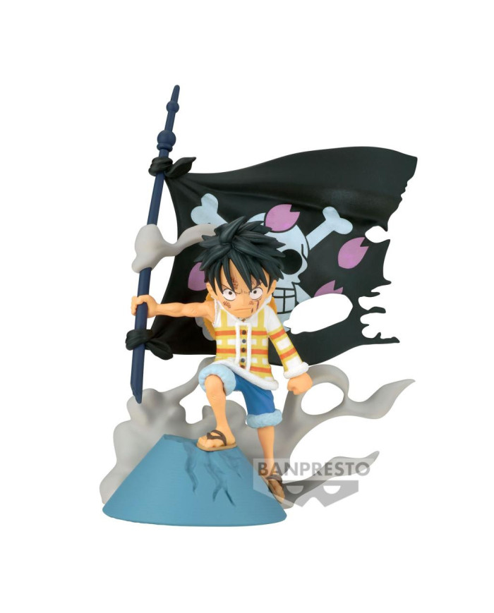 ONE PIECE - Monkey D. Luffy - Figurine WCF-Log Stories 8cm
