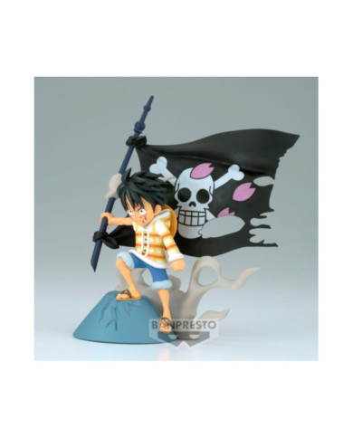 ONE PIECE - Monkey D. Luffy - Figurine WCF-Log Stories 8cm