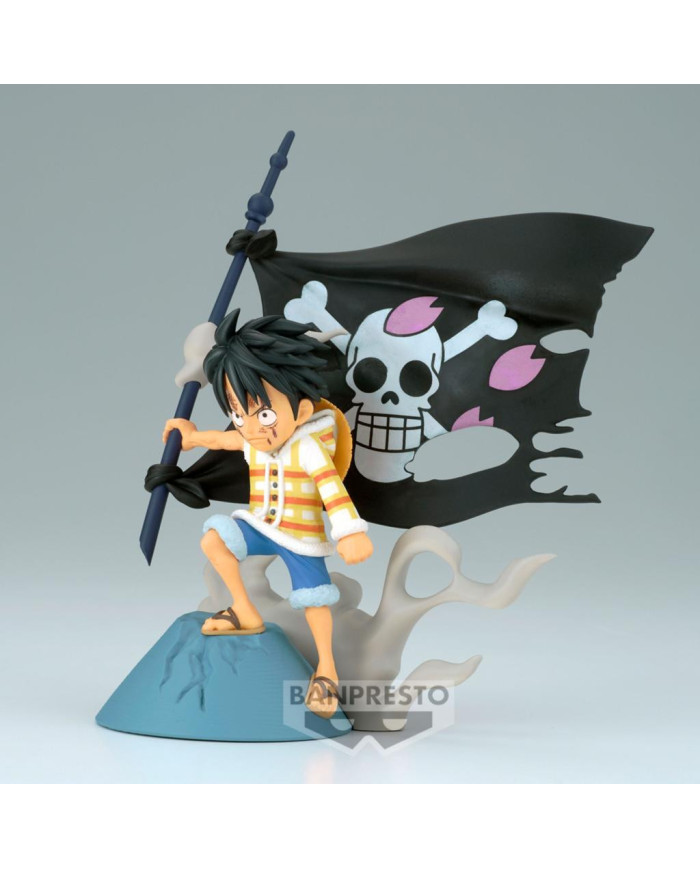 ONE PIECE - Monkey D. Luffy - Figurine WCF-Log Stories 8cm