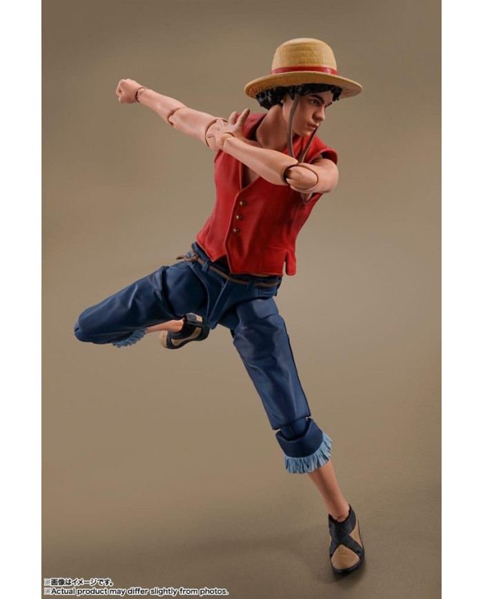 ONE PIECE NETFLIX - Monkey D.Luffy - Figurine S.H. Figuarts 14cm