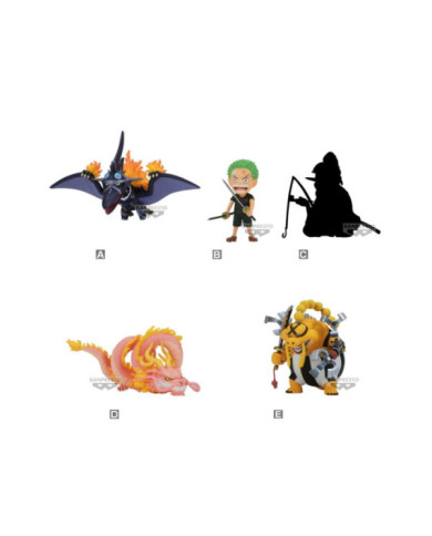 ONE PIECE - WCF Wanokuni Onigashima 10 - Assortiments 12 Figurine 7cm