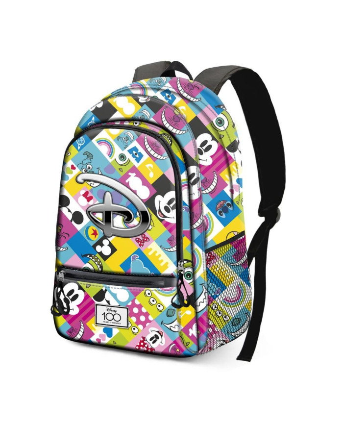 DISNEY 100 Ans - Collage - Sac à dos Fight '31x18x44cm'