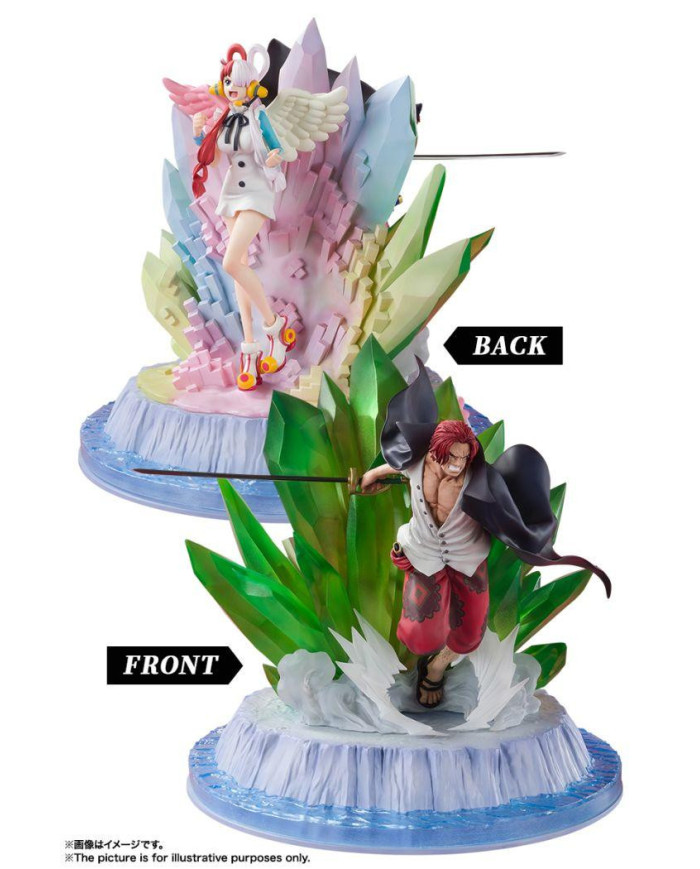 ONE PIECE - Shanks et Uta - Statuette Zero Extra Battle 24cm