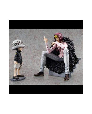 ONE PIECE - Corazon & Law - Statue Excellent Model Li. Ed. P.O.P. 17cm