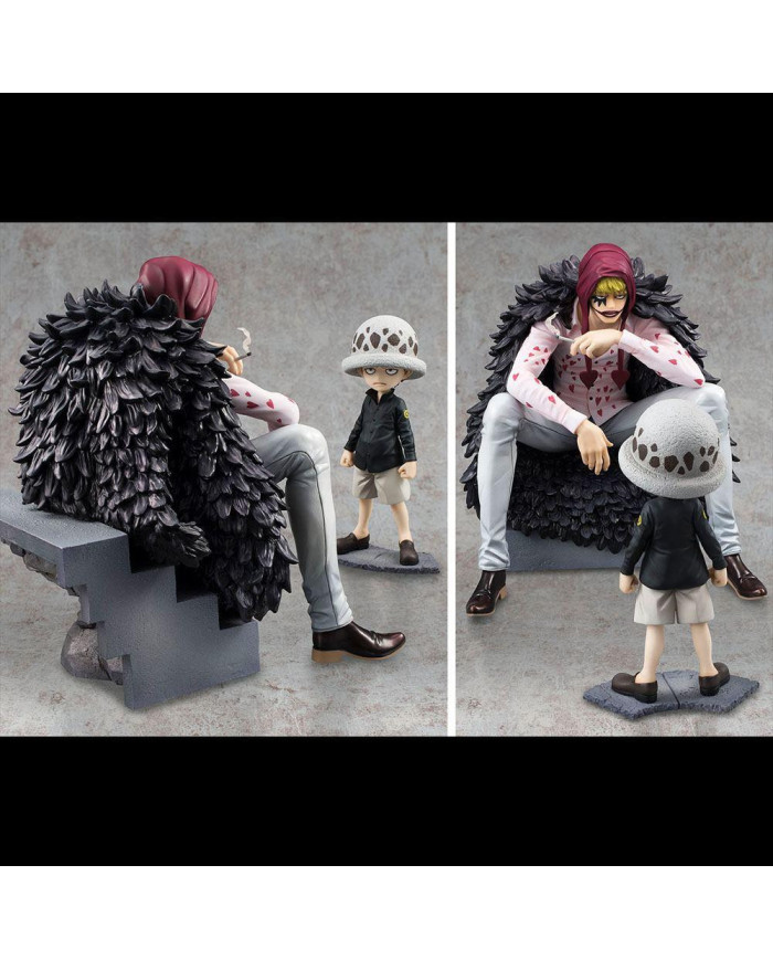 ONE PIECE - Corazon & Law - Statue Excellent Model Li. Ed. P.O.P. 17cm
