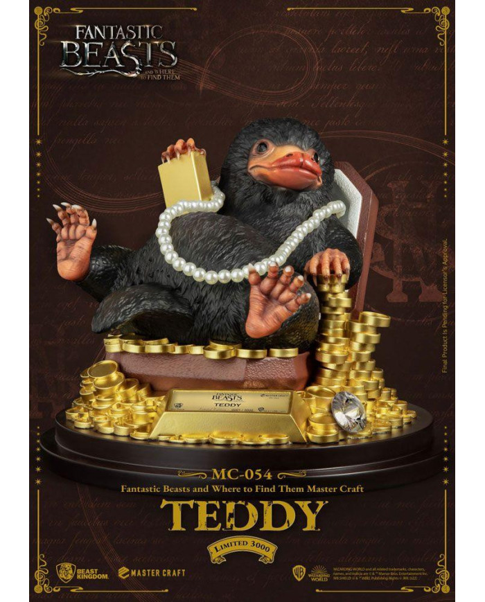 LES ANIMAUX FANTASTIQUES - Teddy - Statuette Master Craft 21cm