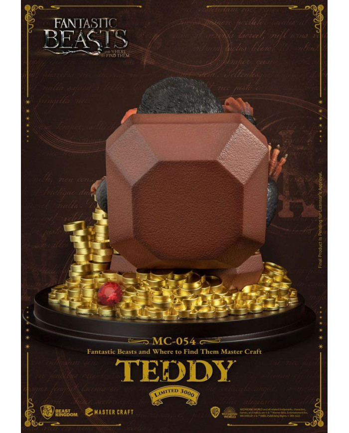 LES ANIMAUX FANTASTIQUES - Teddy - Statuette Master Craft 21cm