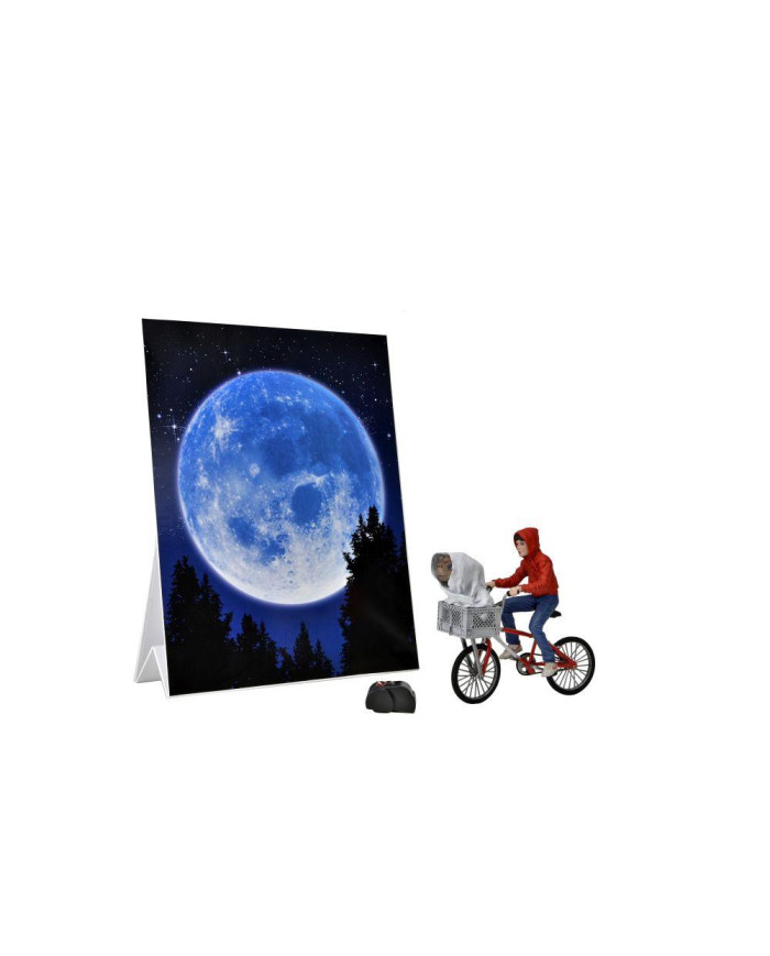 E.T. - Elliot et E.T. en vélo - Figurine 40ème anniversaire 18cm
