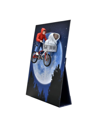 E.T. - Elliot et E.T. en vélo - Figurine 40ème anniversaire 18cm