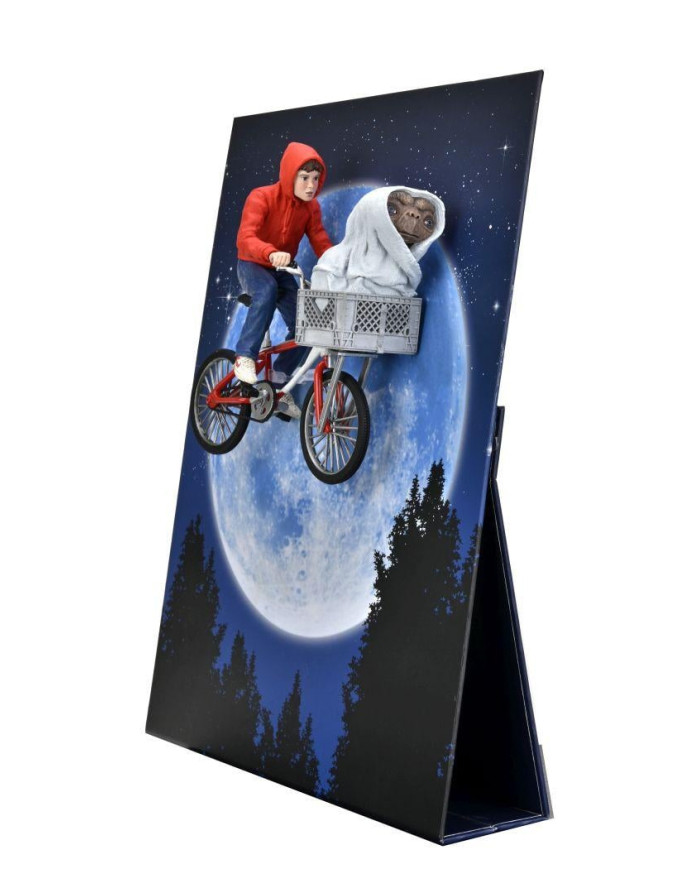 E.T. - Elliot et E.T. en vélo - Figurine 40ème anniversaire 18cm