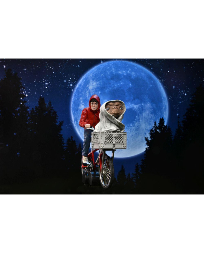 E.T. - Elliot et E.T. en vélo - Figurine 40ème anniversaire 18cm