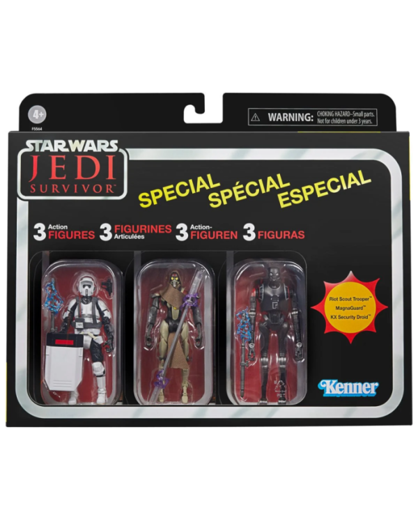 STAR WARS - Jedi : Survivor - 3 Figurines Vintage Collection 8cm
