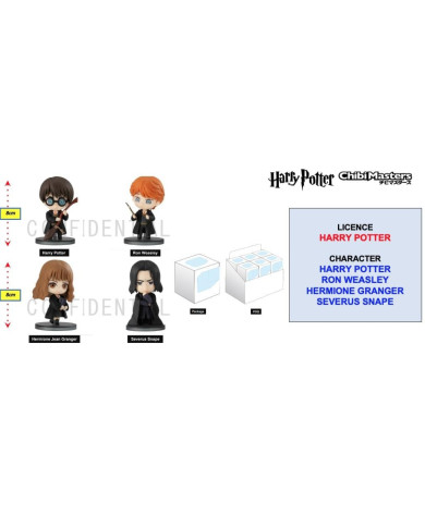 HARRY POTTER - Figurine ChibiMasters 8cm - Assortiment 12 pcs