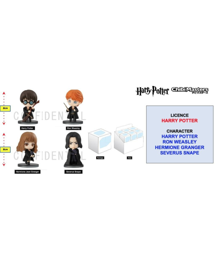 HARRY POTTER - Figurine ChibiMasters 8cm - Assortiment 12 pcs