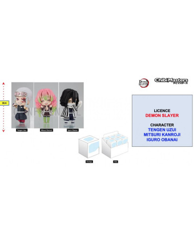 DEMON SLAYER - Figurine ChibiMasters 8cm - Vol 3 'Assortiment 12 pcs'