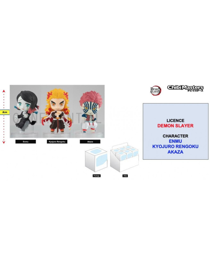 DEMON SLAYER - Figurine ChibiMasters 8cm - Vol 2 'Assortiment 12 pcs'
