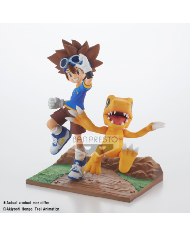 DIGIMON - Taichi & Agumon - Figurine DXF-Adventure Archives 15cm